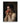 Impudent Appetite canvas print: a dark-haired woman in an ivory dress biting into a peach, hung on a wall